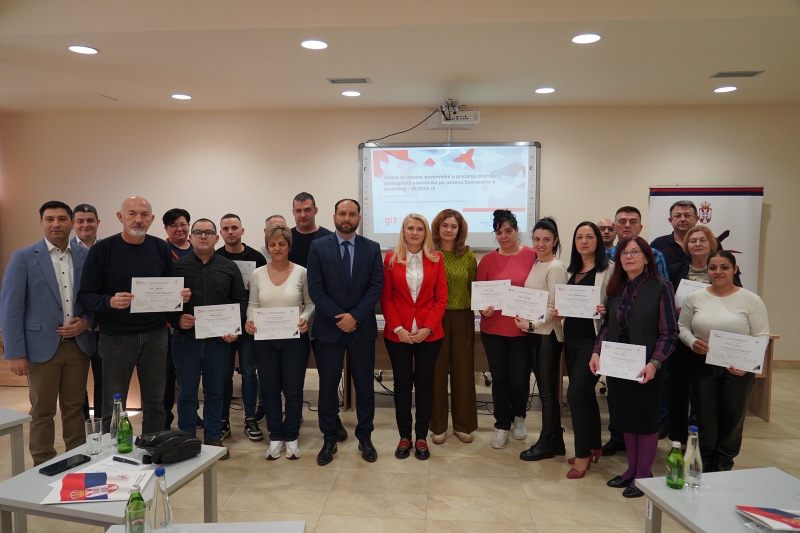 Završena obuka za lokalne poverenike: Uručeni sertifikati za podršku u reintegraciji povratnika