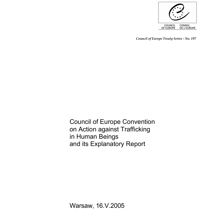 Konvencija Saveta Evrope o borbi protiv trgovine ljudima i njeno obrazloženje