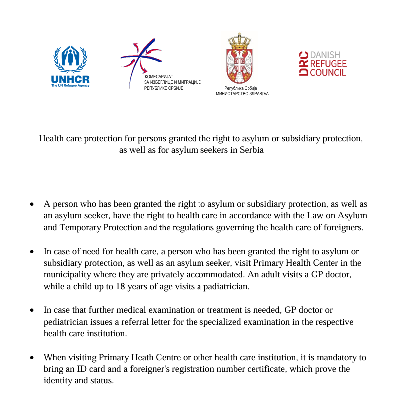 Health Care Protection for Persons Granted the Right to Asylum or Subsidiary Protection